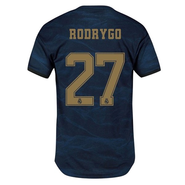 Trikot Real Madrid NO.27 Rodrygo Auswarts 2019-20 Blau Fussballtrikots Günstig